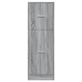 Apothecary Cabinet Grey Sonoma 40x41x118 cm Engineered Wood 855201