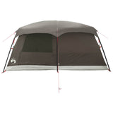 Family Tent Brown Grey 420 x 305 x 200 cm Polyester and Steel 42029002