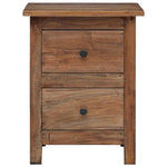 Nightstand Solid Mahogany Wood 40x30x51 cm 244487