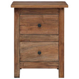 Nightstand Solid Mahogany Wood 40x30x51 cm 244487