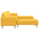 Fabric Sofa Light Yellow Corduroy fabric 3335137