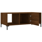 Coffee Table Brown Oak 102x50x40 cm Engineered Wood 829307