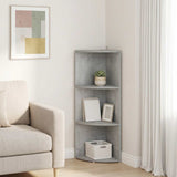 Corner Shelf 3-Tier 41.5 x 41.5 x 107.5 cm Engineered Wood 8016345
