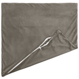 Cushion Cover 6 pcs HEERLEN Light Grey 80 x 80 cm Velvet 913524