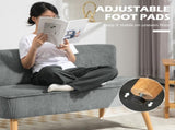 Modern Corduroy Double Seat Sofa w/ Wood Frame Foam Padding High Back Soft Comfortable Compact Couch T3398P423086