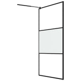 Shower walls Black 115 x 195 cm Glass and Aluminium 151879