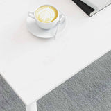Coffee Table White 70 x 50 x 36 cm Solid Pine Wood 892764