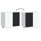 Kitchen Base Cabinet "Kalmar" Black Engineered Wood 854319