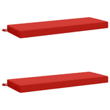 2-Piece Bench Cushions SOEST 2 pcs 100% Polyester Red 949653
