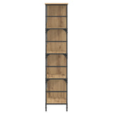 Bookshelf Artisan oak 78.5 x 33 x 153 cm metal PB 8010893