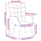 Armchair Cream 62 x 67 x 95.5 cm Sherpa Fabric 42001778