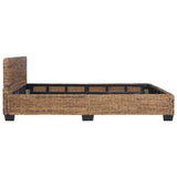 Bed Frame without Mattress Natural Rattan 160x200 cm 283095