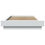 Bed Frame with LED Lights without Mattress White 90x190cm 3281147