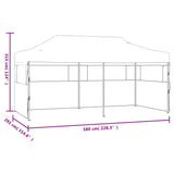 ZNTS Cream Foldable Pop-up Party Tent 3 x 6 m 41582