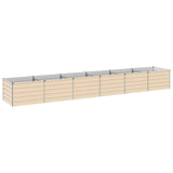 Raised Garden Bed Ivory 480 x 80 x 55 cm cold-rolled steel 8006447