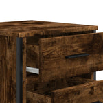 ZNTS Bedside Cabinet Smoked Oak 40x41x60 cm Engineered Wood 848526