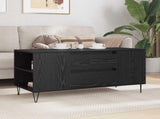 Coffee Table Black Oak 102 x 44.5 x 50 cm Engineered Wood 882689