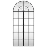 Wall Mirror Black 60x130 cm Arch Iron 3200607