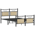 Bed Frame without Mattress Sonoma Oak 120x190 cm Small Double Engineered Wood 4106807