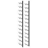 Wall-mounted Wine Rack for 24 Bottles Black Iron 289557