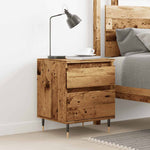 ZNTS Bedside Cabinet Old Wood 40x35x50 cm Engineered Wood 857396