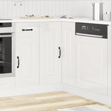 Kitchen Corner Base Cabinet Kalmar High Gloss White Engineered Wood 853509