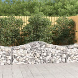 Arched Gabion Baskets 13 pcs 200x50x60/80 cm Galvanised Iron 3145609