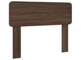 Bed Frame with Headboard Brown Oak 100 x 200 cm Solid Pine Wood 3412120
