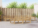 Outdoor Sofa Set 8 pcs White 327 x 168.5 x 73 cm 3386573