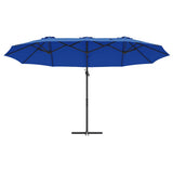 Umbrella 372 x 198 x 243 cm Polyester and Aluminium Azurblau 42003380
