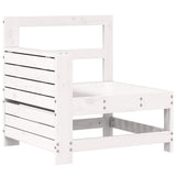 4 Piece Garden Sofa Set White Solid Wood Pine 3250769