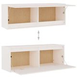 TV Cabinets 3 pcs White Solid Wood Pine 3100140