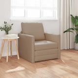Floor Sofa Bed Cappuccino 74 x 77 x 81 cm Faux leather 4106634