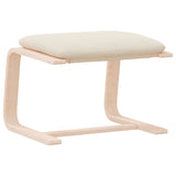 ZNTS Footstool Cream 51x41x40 cm Fabric 351062