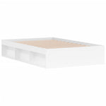 ZNTS Bed Frame without Mattress White 120x200 cm 3203852