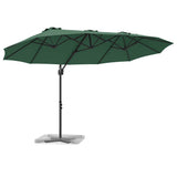 Umbrella Green 372 x 198 x 243 cm Polyester and Aluminium 42003376