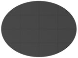 Pool Ground Mat 16 pcs 235 cm Round EVA Foam Black 42042633