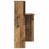 Desk with Shelf Old Wood 131.5 x 50 x 106.5 cm Engineered Wood 869304