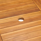 Garden Dining Set Warm Teak 3059578