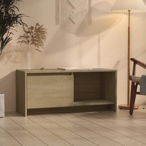 TV Cabinet Sonoma Oak 90x35x40 cm Engineered Wood 809785