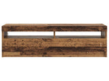 LED TV Cabinet Old Wood Engineered Wood 897873