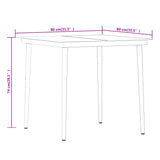 3 Piece Garden Dining Set Black 3099395
