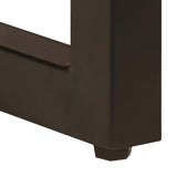 Coffee Table 100x50x35 cm Solid Mango Wood and Steel 247337