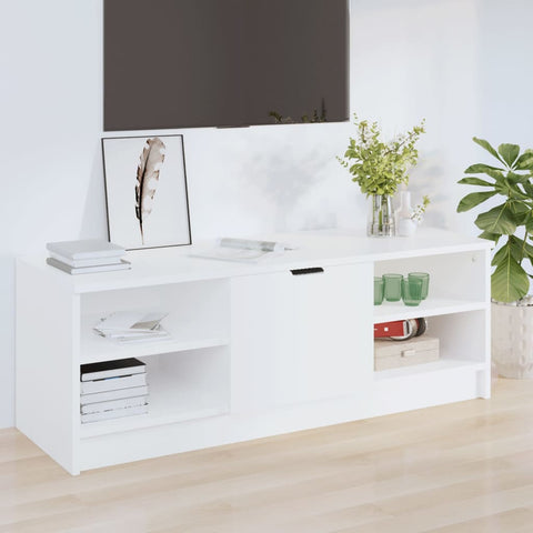 TV Cabinet White 102x35.5x36.5 cm Engineered Wood 811367