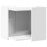 ZNTS Cat Litter Box Enclosure White 53x53x51 cm Engineered Wood 857751