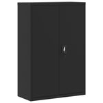 ZNTS File Cabinet Black 90x40x140 cm Steel 339746