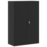 ZNTS File Cabinet Black 90x40x140 cm Steel 339746