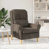 Armchair Dark grey 76 x 94 x 102 cm Faux Leather 42009868