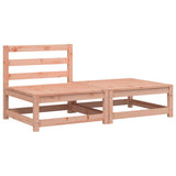 Garden Sofa Armless with Footstool Solid Wood Douglas 837961