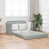 Sofa Bed Light Grey 124 x 204 x 61 cm Velvet 4106702